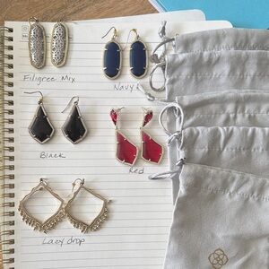 Kendra Scott Filigree and Gemstone Earring Collection